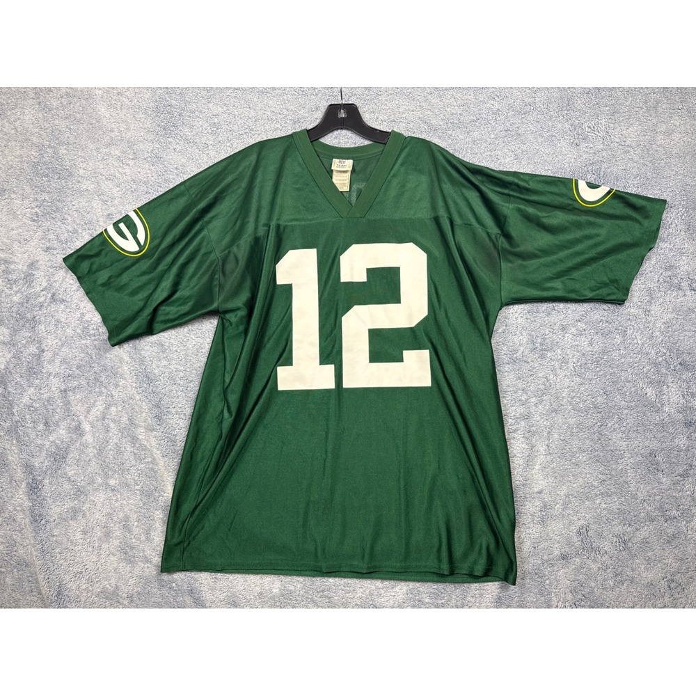 NFL Team Apparel Mens XL Green Aaron Rodgers #12 Packers Jersey Football Gear